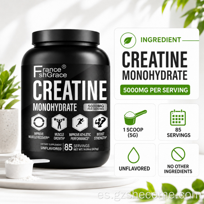 Shecome Creatina Monohidrato Polvo 425g Recuperación Muscular